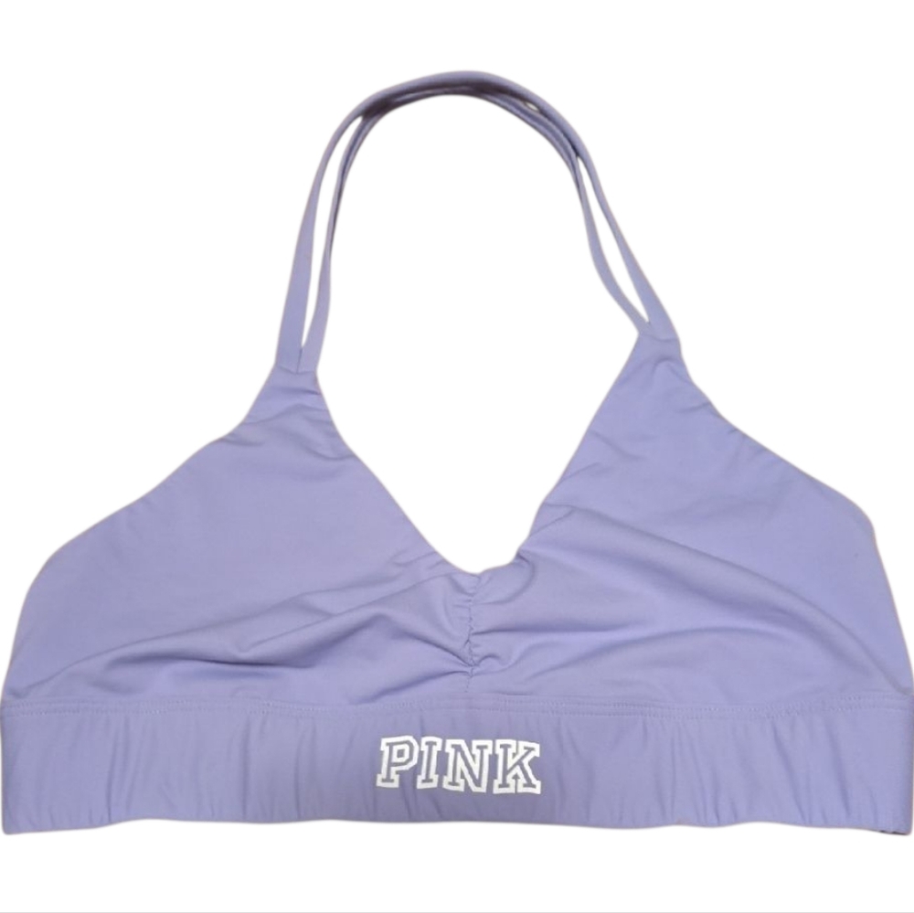 PINK Victoria's Secret Women's Small Purple Blue Halter Bralette NWOT